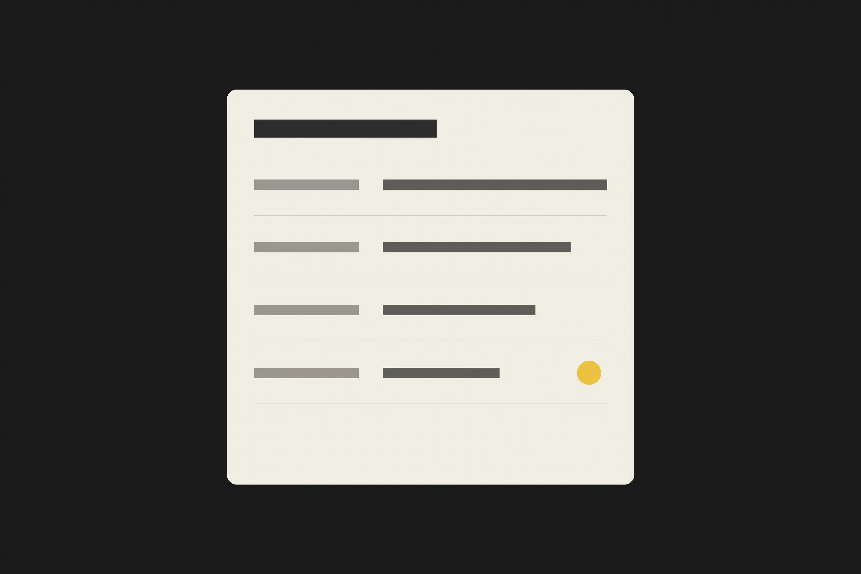 A one-page decision record listing what is fixed and what can flex, with one owner marked
