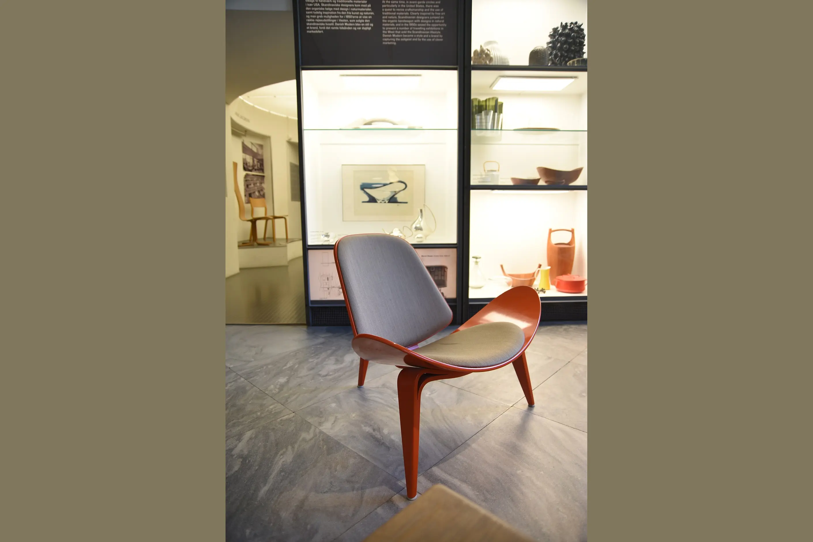 Hans J. Wegner's Shell chair at Designmuseum Danmark